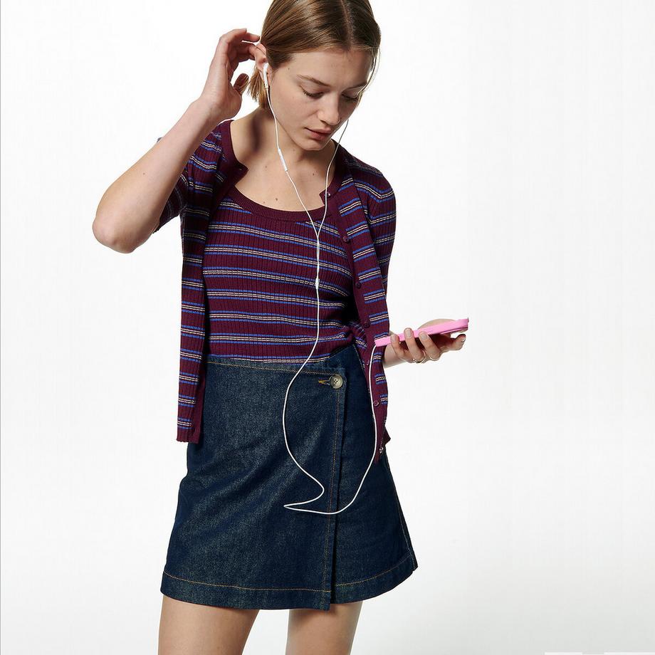 Jupe-short en denim&nbsp;