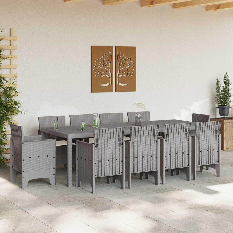 VidaXL Set de repas de jardin polypropylène  