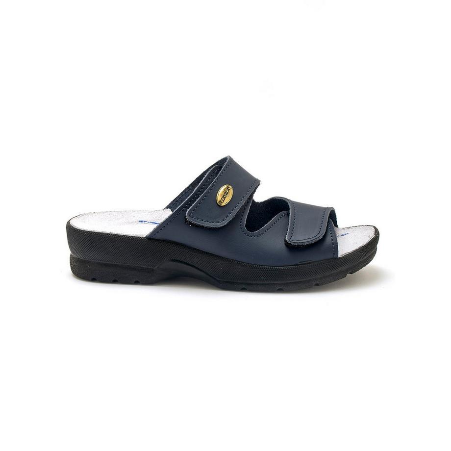 pantoletten mit klettverschluss, damen