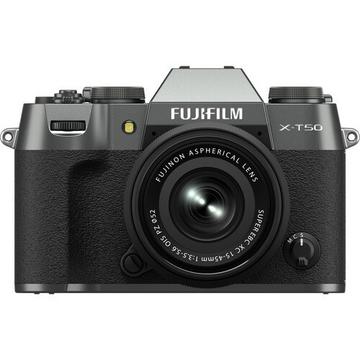 Fujifilm X-T50 Kit (15-45) Argent Charbon