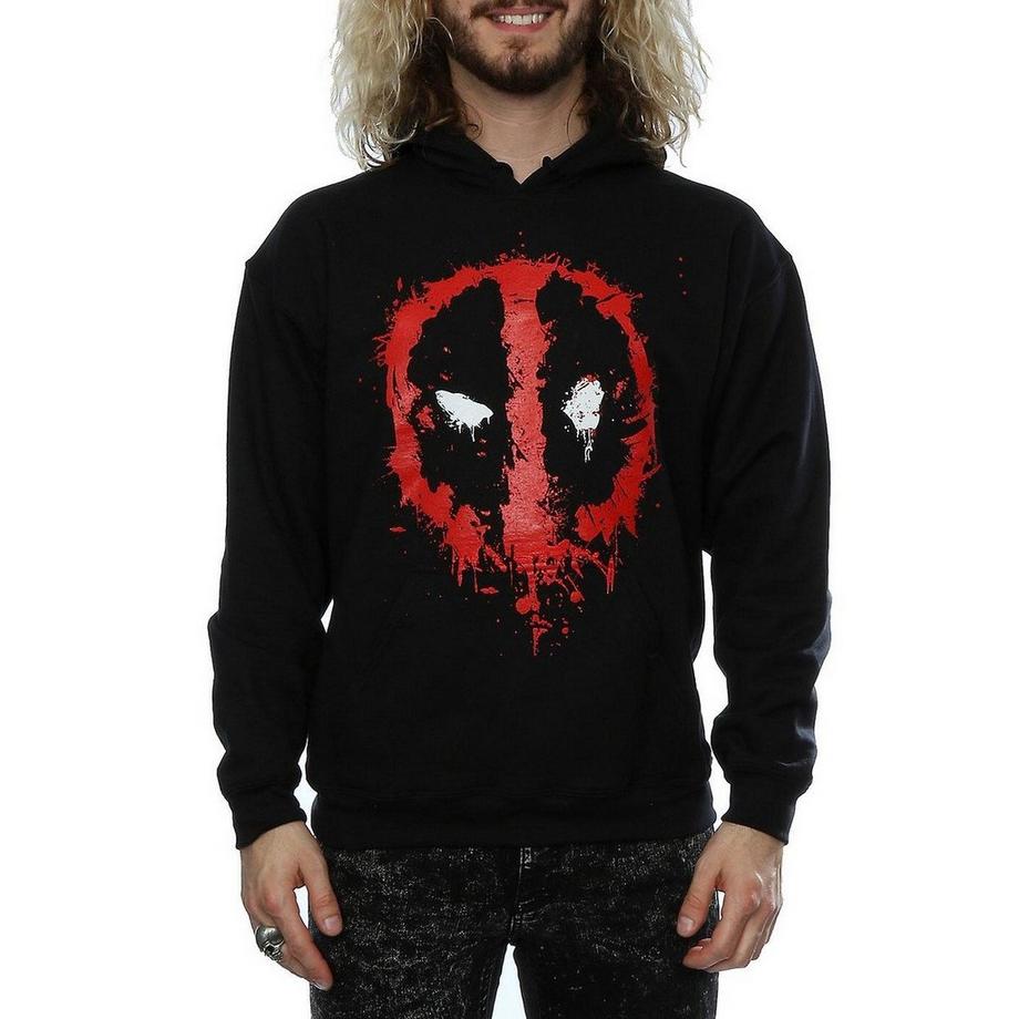 Deadpool Splatter Logo Hoodie  
