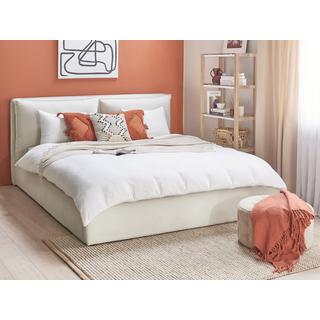 Beliani Lit ottoman en Velours Moderne BAJONNA  