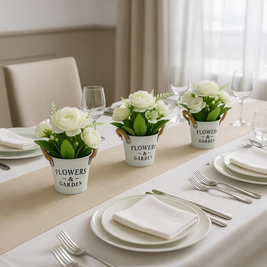Northix Kunstblumen 3er Set  
