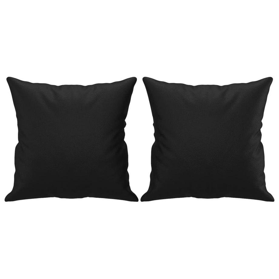 Oreiller décoratif cuir artificiel