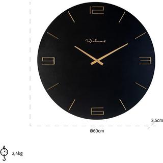 mutoni Horloge murale Byram or noir 60  