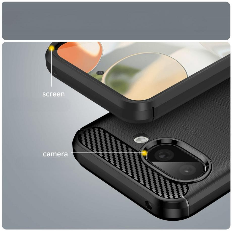 Cover-Discount  Google Pixel 9a - Metall Carbon Look Hülle 