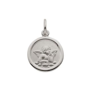 MUAU Schmuck  Pendentif ange gardien en or blanc 750, 18x12mm 