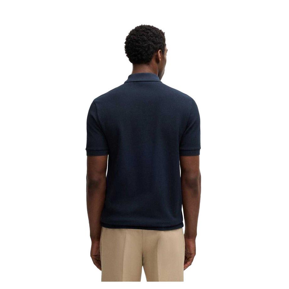 BOSS Maglietta Polo Maniche Corte Collo a Cerniera Regular Fit  