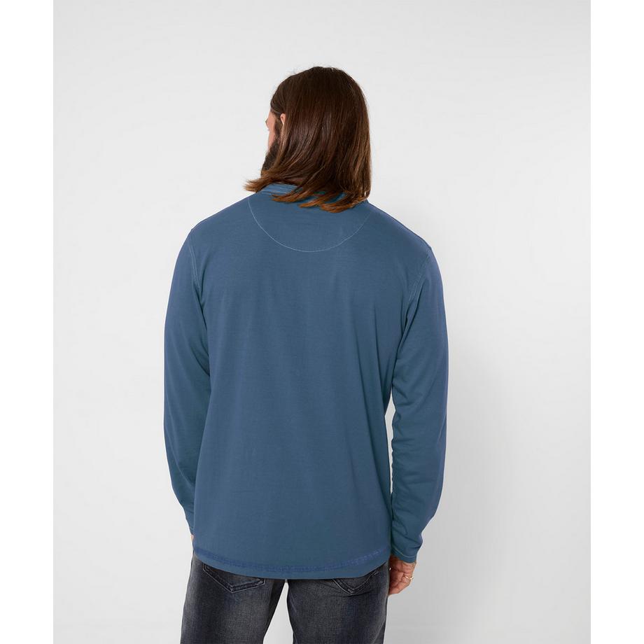 Joe Browns Maglia Henley Indigo con look personalizzato  