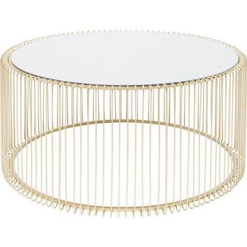 Couchtisch Wire Uno Brass Ø80cm