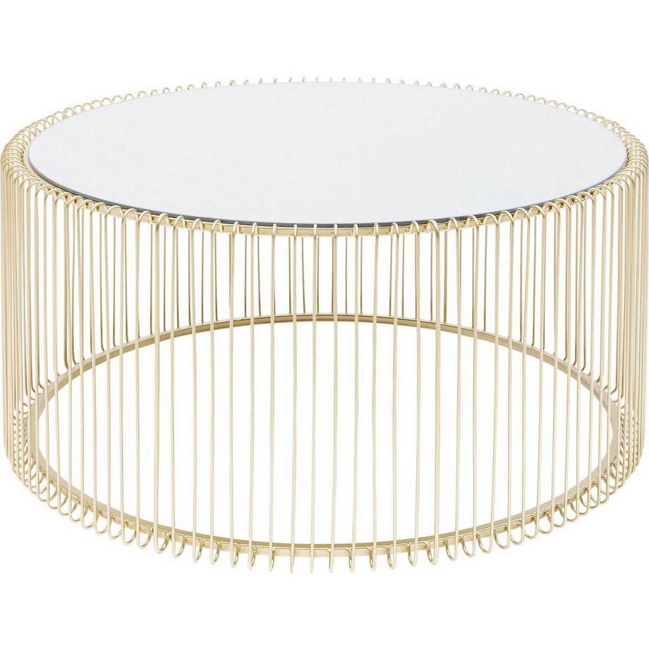 Couchtisch Wire Uno Brass Ø80cm