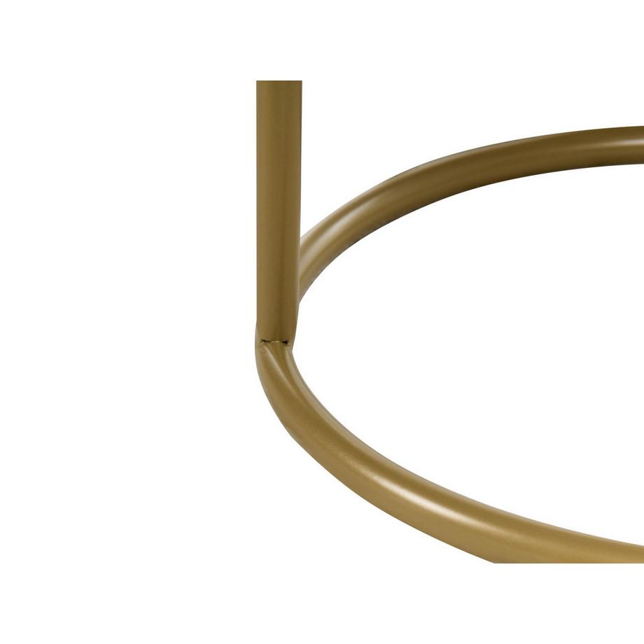 Beliani Repose-pied en Velours Glamour DELCO  