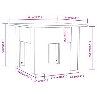 VidaXL Table basse bois d'ingénierie  