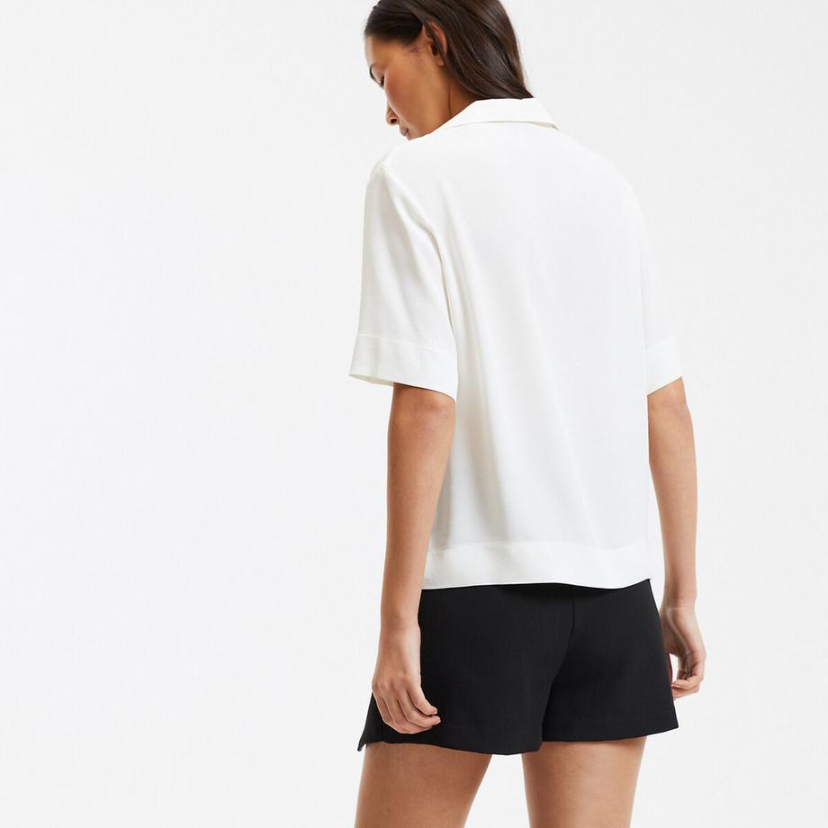 La Redoute Collections Kurzärmelige Bluse Reverskragen  