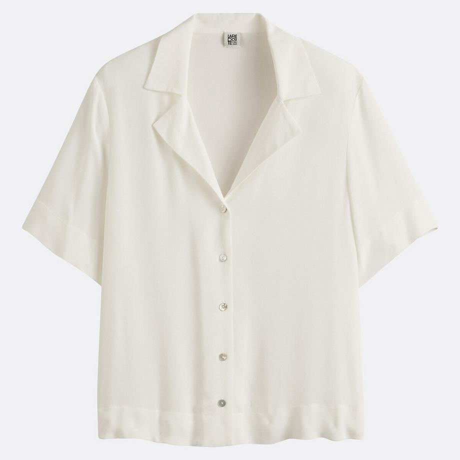 La Redoute Collections Kurzärmelige Bluse Reverskragen  