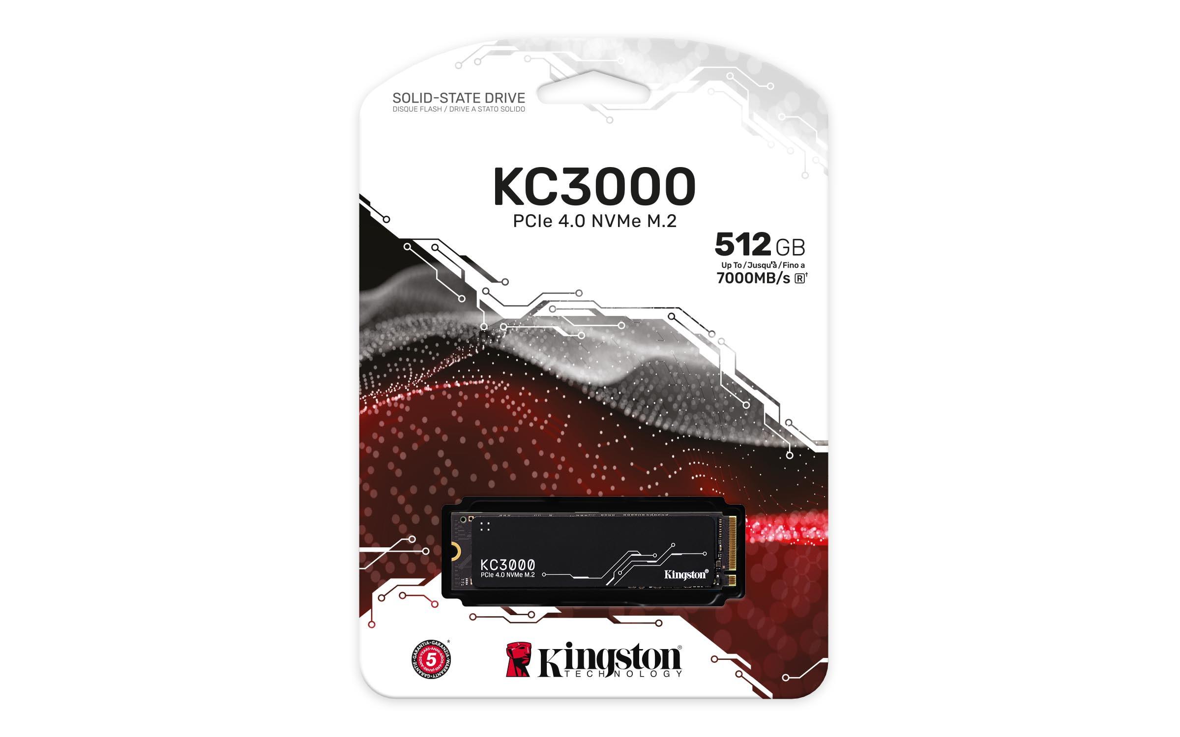 KINGSTON TECHNOLOGY  512G KC3000 M.2 2280 NVMe SSD 