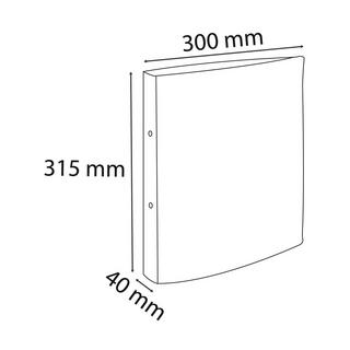 Exacompta Classeur 2 anneaux en D 25mm Aquarel - A4 x 10  