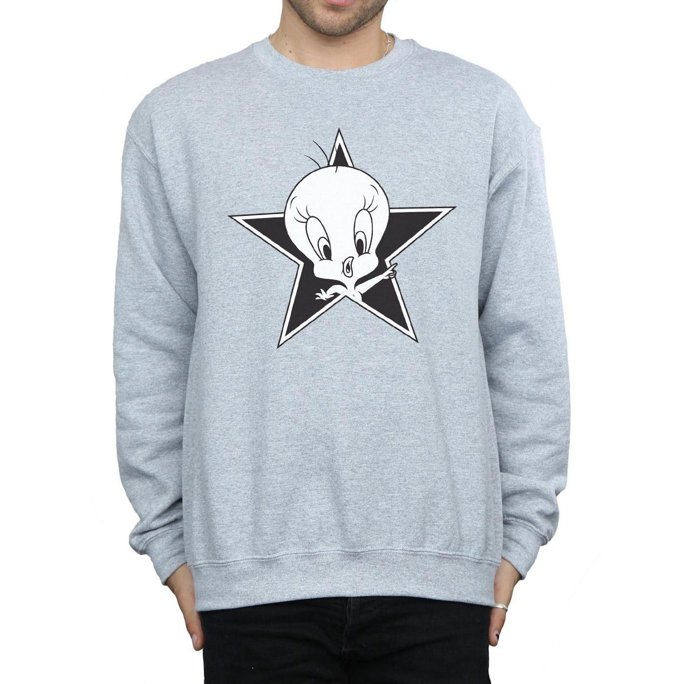 LOONEY TUNES  Tweety Pie Mono Star Sweatshirt 