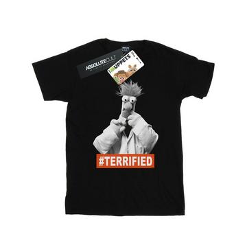 Tshirt THE MUPPETS BEAKER TERRIFIED