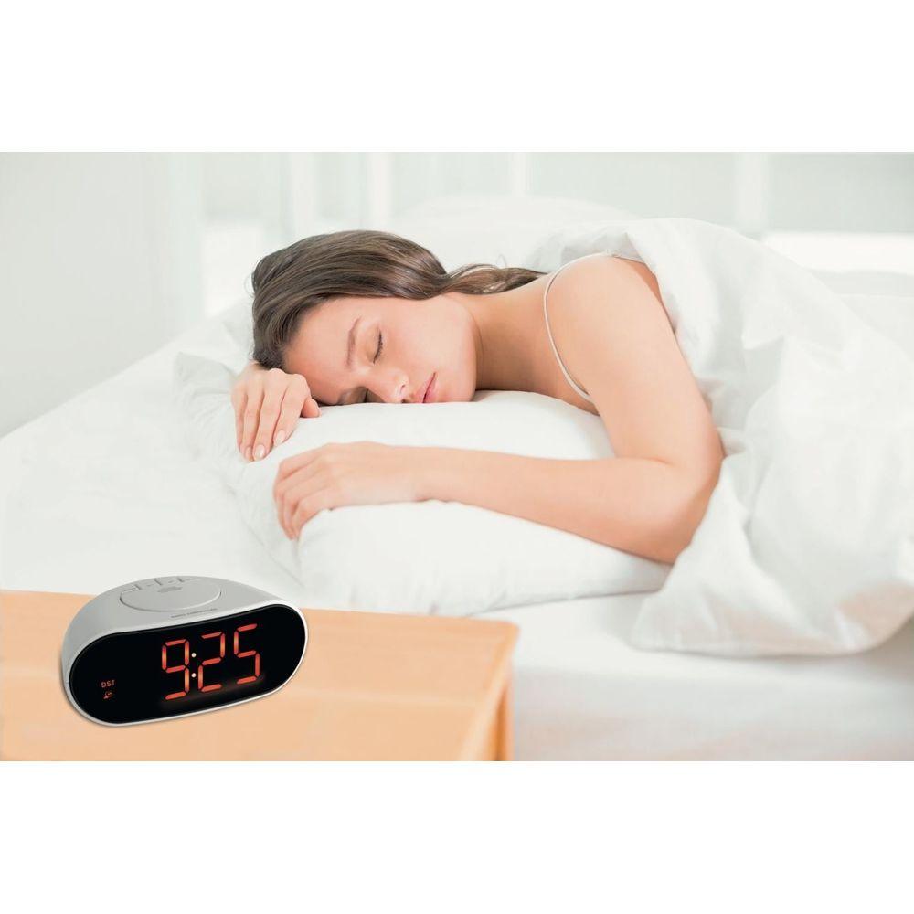 TFA Dostmann Réveil radio-piloté avec bloc d  