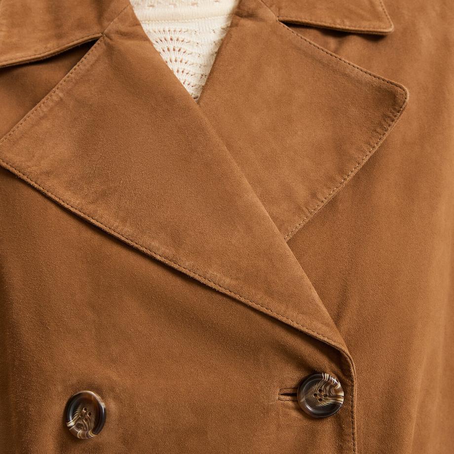 La Redoute Collections Trench Lungo in Pelle di Capra  