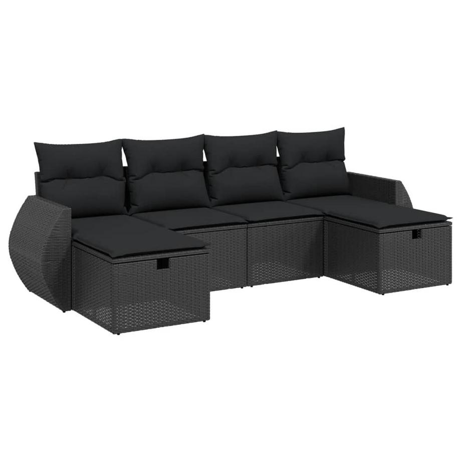 set divano da giardino Polirattan