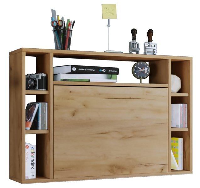 VCM Holz Hänge Klapp Schreibtisch Wandschreibtisch Computertisch Schublade Wandila  