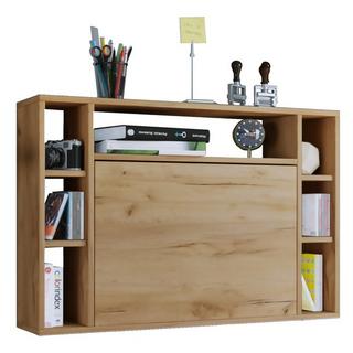 VCM Bureau suspendu pliable en bois Bureau mural Bureau d'ordinateur Tiroir Wandila  