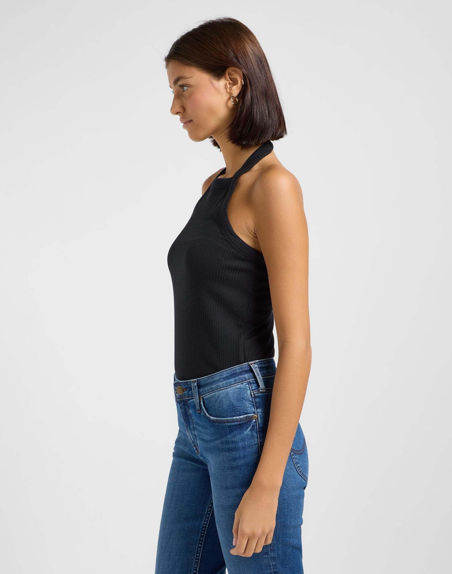 Lee  Top Open Back Halter Top 