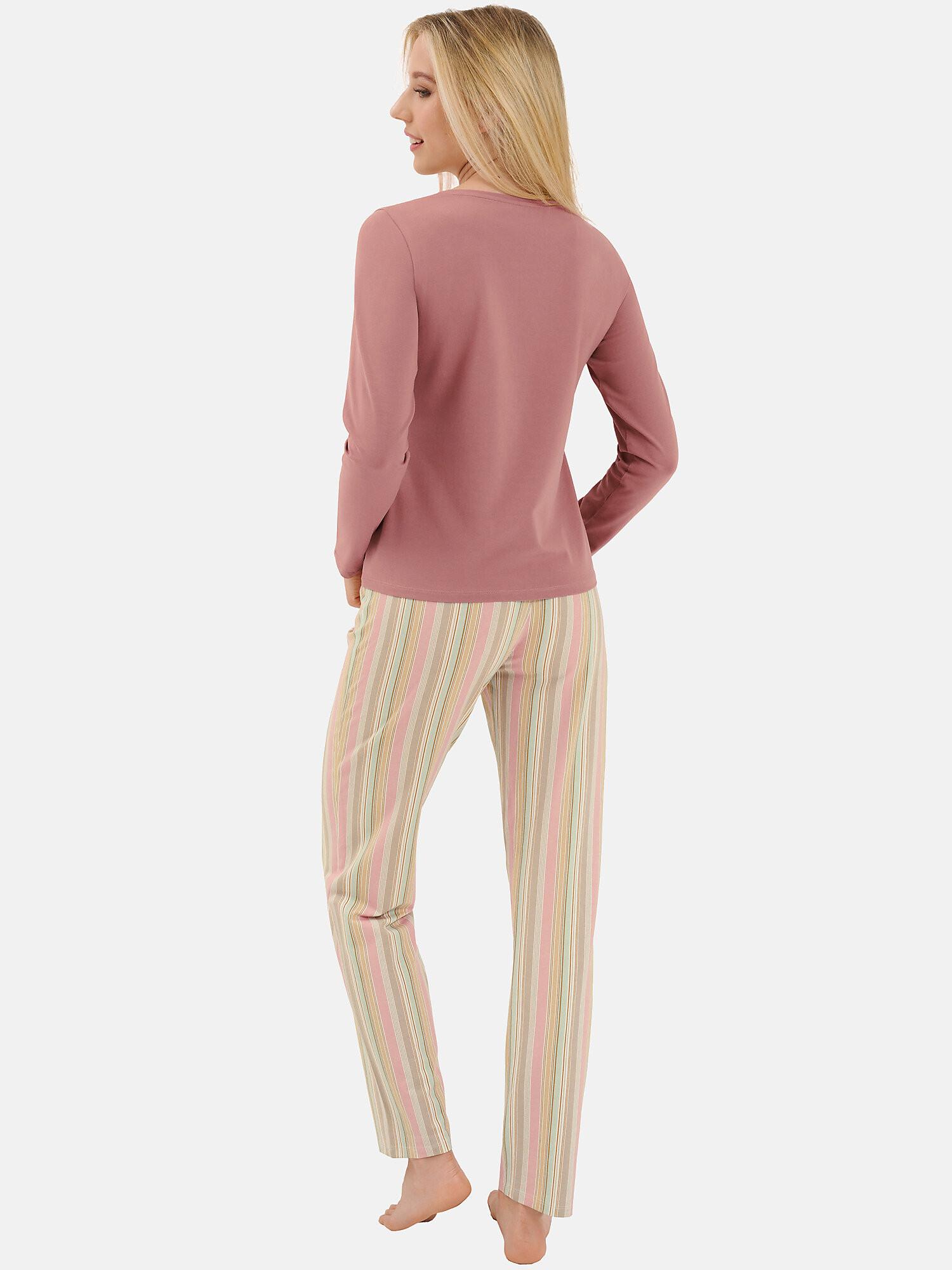 Lisca  Pyjama tenue d'intérieur pantalon top manches longues Maxine 