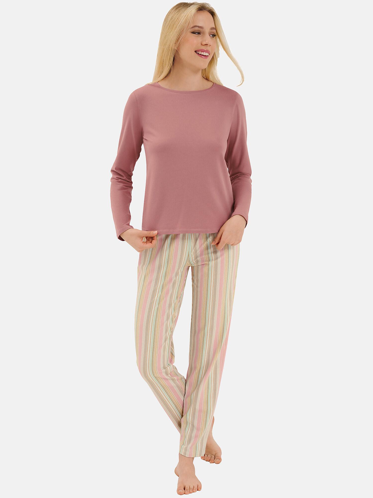 Lisca  Pyjama tenue d'intérieur pantalon top manches longues Maxine 