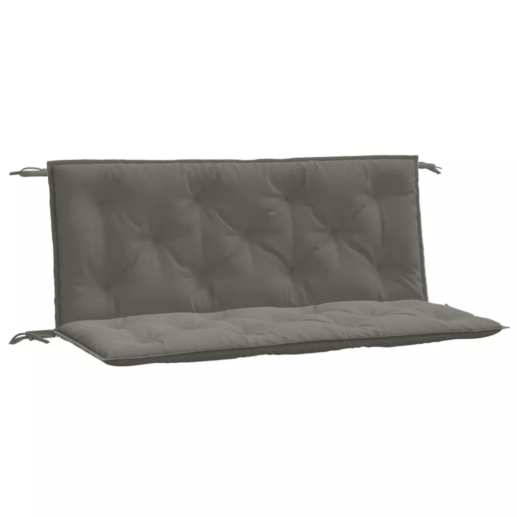 VidaXL - Coussin de banc de jardin tissu, One Size, Gris