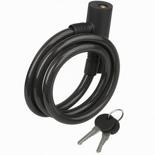 TWHEELS  Lucchetto a catena con chiave in nero 