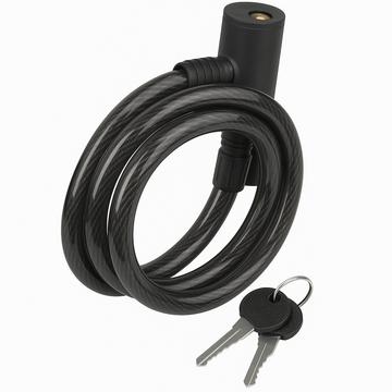 Chaîne avec serrure et clé en noir