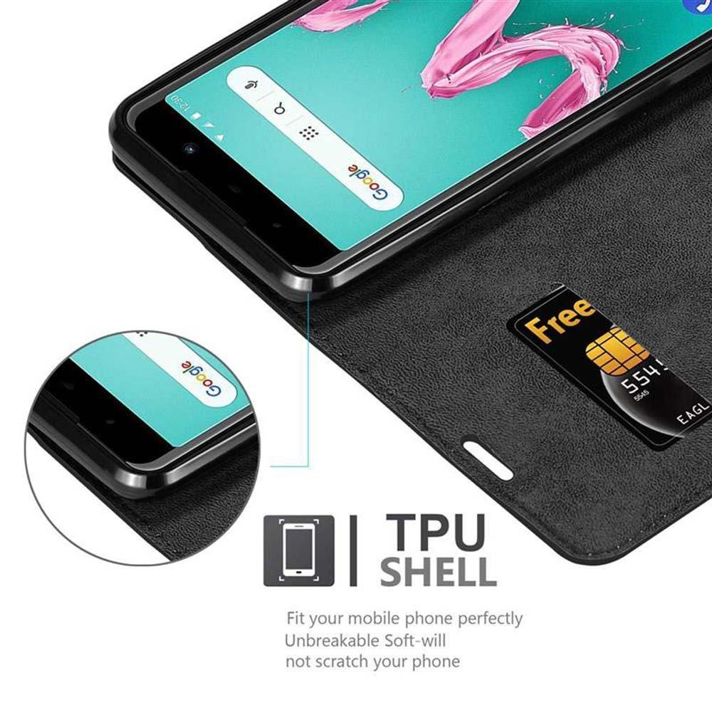 Cadorabo  Housse compatible avec WIKO LENNY 5 - Coque de protection avec fermeture magnétique, fonction de support et compartiment pour carte 