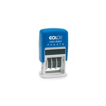 COLOP Datumstempel Pagato S160L1/I 4mm Italienisch