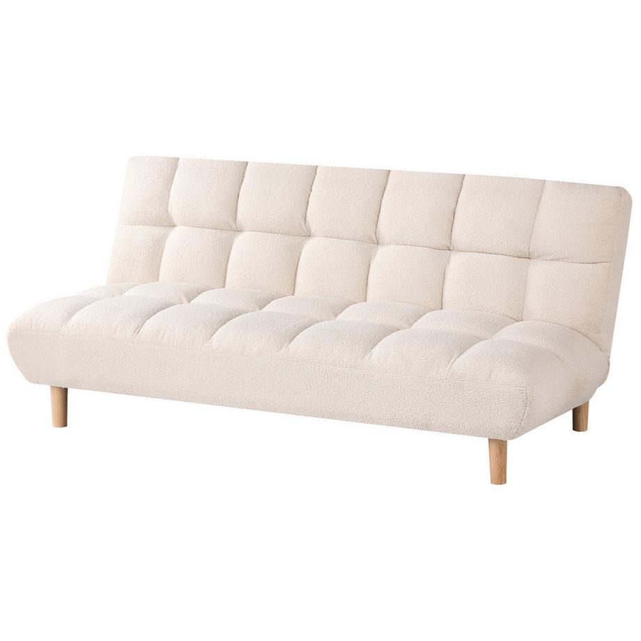 Beliani Schlafsofa aus Bouclé Landhausstil RISOR  