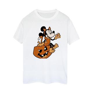 MICKEY MOUSE Minnie Mouse Halloween Kürbis Grafik Print T-Shirt  