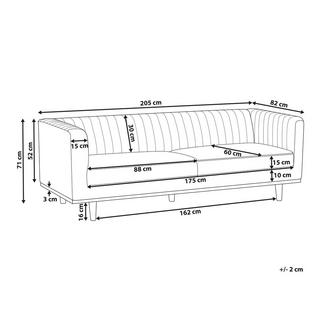 Beliani 3 Sitzer Sofa aus Polyester Modern SKAULE  