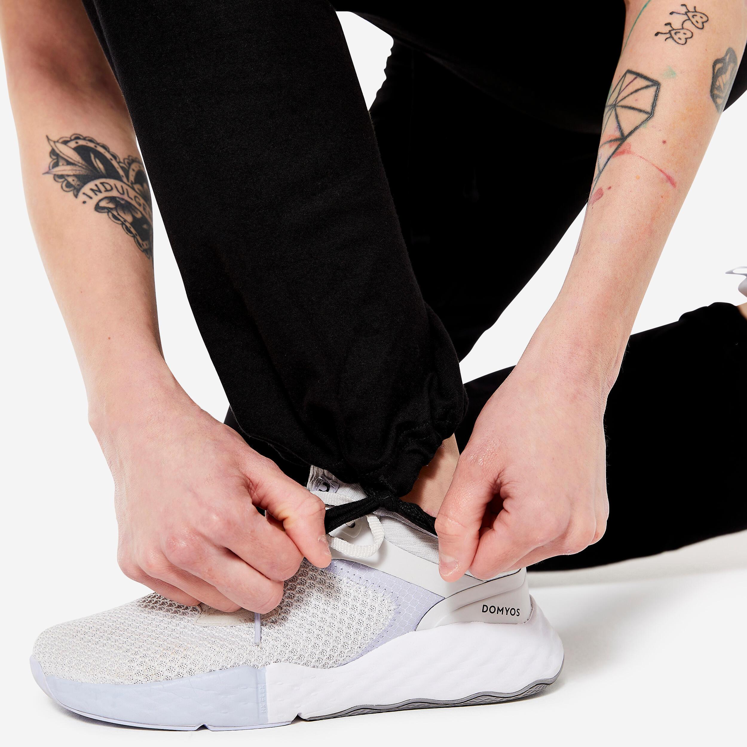 DOMYOS  Leggings donna taglio dritto cotone 