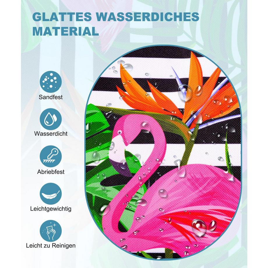 Only-bags.store Grosse Strandtasche mit Reissverschluss wasserdicht sandfest Umhängetasche  