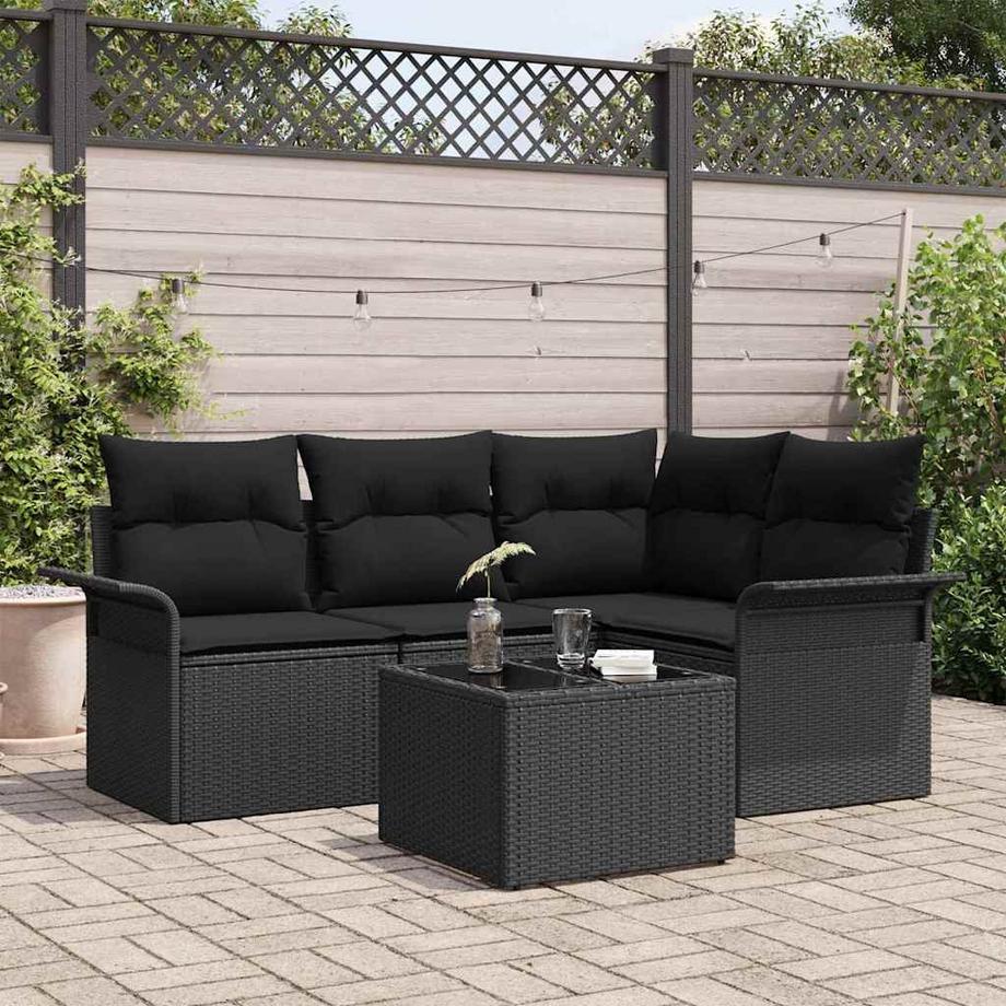 VidaXL Ensemble de canapé de jardin poly rattan  