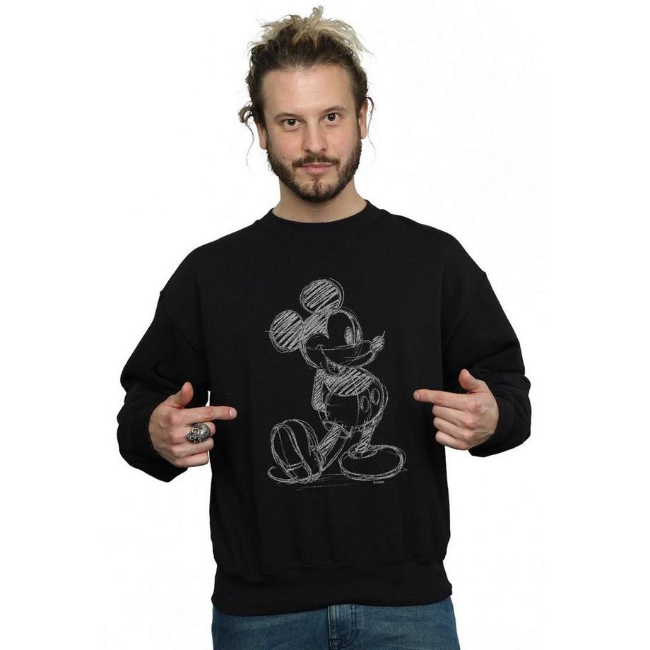 Disney Mickey Mouse Sketch Rundhals Sweatshirt  