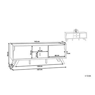 Beliani Meuble TV en MDF Moderne ACTON  