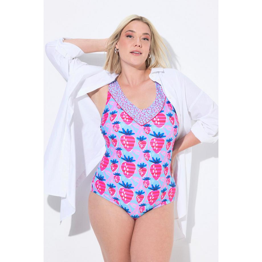 Ulla Popken Badeanzug Erdbeeren Softcups  