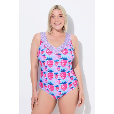 Ulla Popken Costume da bagno Stampa Fragole Coppe Morbide  