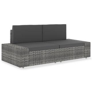 VidaXL set divani da giardino Polirattan  