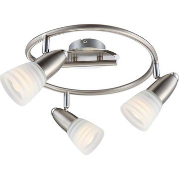 Plafonnier LED chrome nickel mat 3xE14 LED