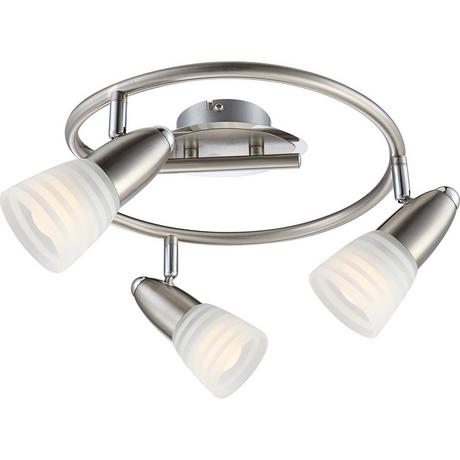 mutoni Plafonnier LED chrome nickel mat 3xE14 LED  