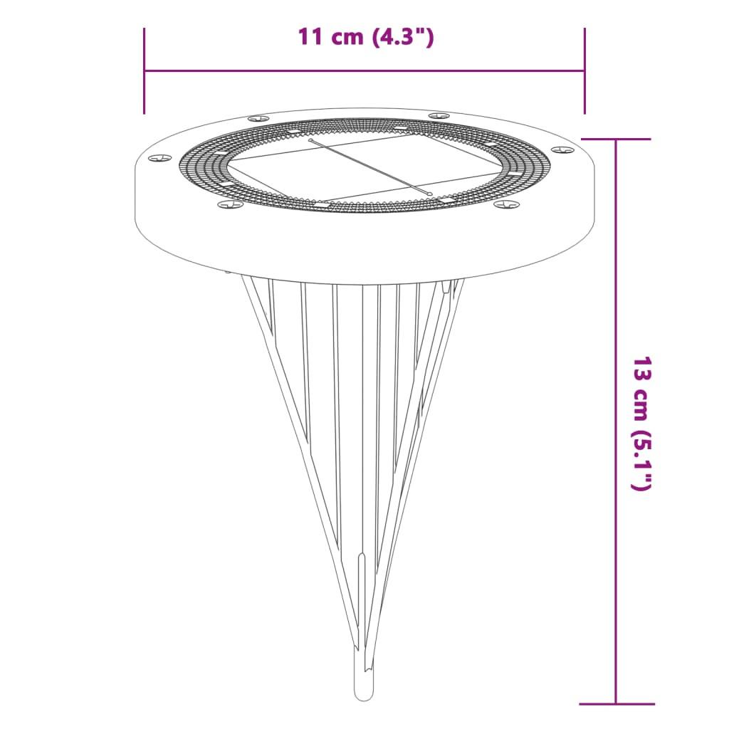 VidaXL Lampe solaire au sol  